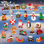 24 Days Christmas Countdown Ornaments Building Set with Hanging Christmas Tree, Wreath, Santa, Snowman, Gingerbread, Reindeer, Nutcracker Snowflakes Xmas Stocking Stuffer Decor Toy Gift for Kids Girl Boys Ages 6+