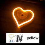 Window Neon Lights, Triangular Windows, Heart-Shaped Lights, Illuminated Heart-Shaped Decorations, Car Interface, Wireless Remot