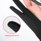 Anti-Touch Two-Finger Hand Painting Gloves Oil Painting Art Supplies Tablet Digital Board Screen Touch Drawing Anti-Fouling