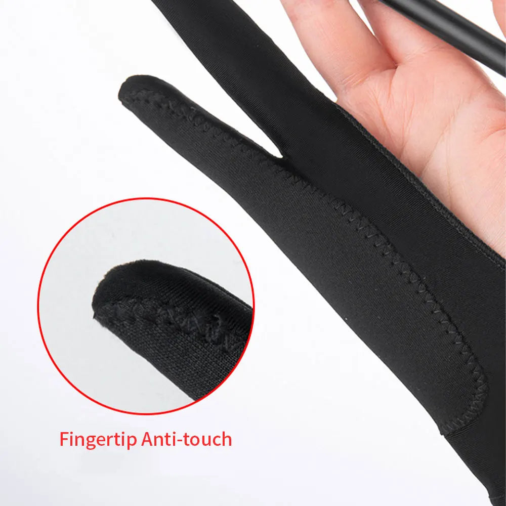 Anti-Touch Two-Finger Hand Painting Gloves Oil Painting Art Supplies Tablet Digital Board Screen Touch Drawing Anti-Fouling