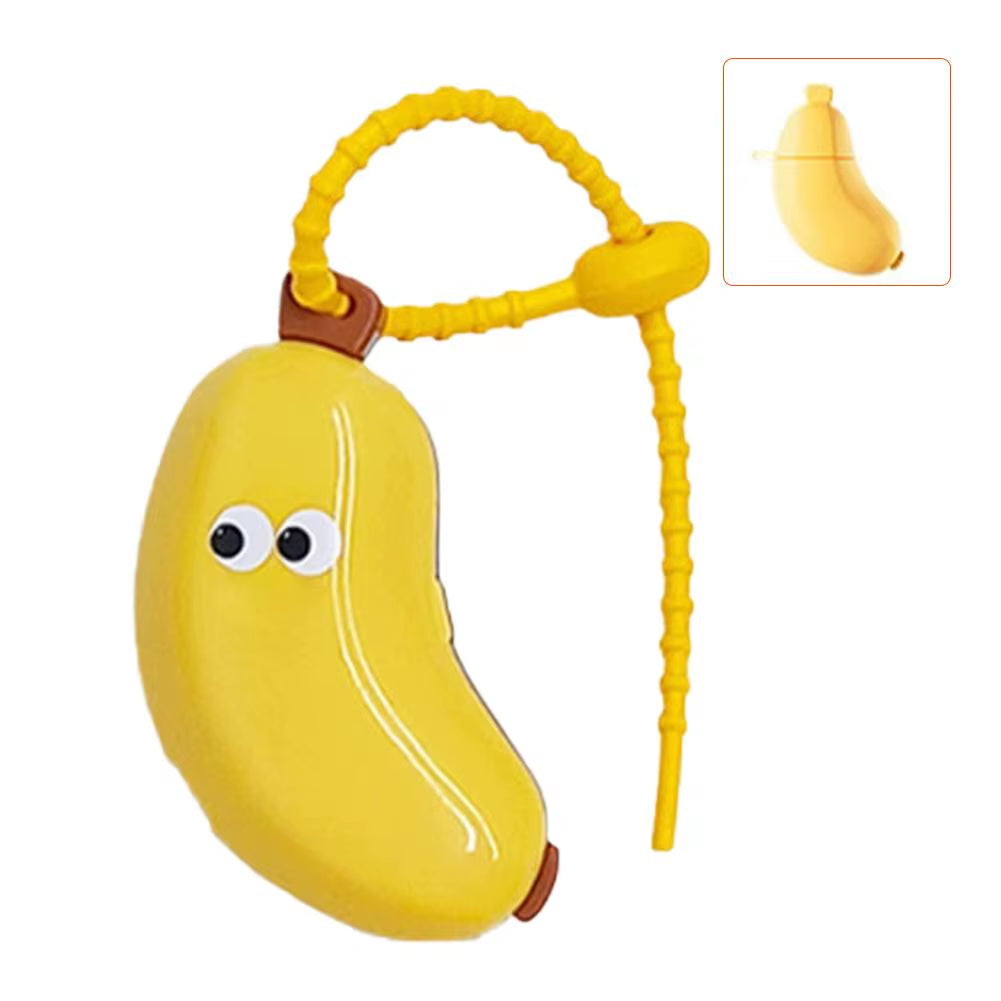 Portable Toothbrush Holder Must-Have Travel Toothbrush Protective Cap Cute Banana Hiking Camping Brush Cap Case ABS Dust Cap