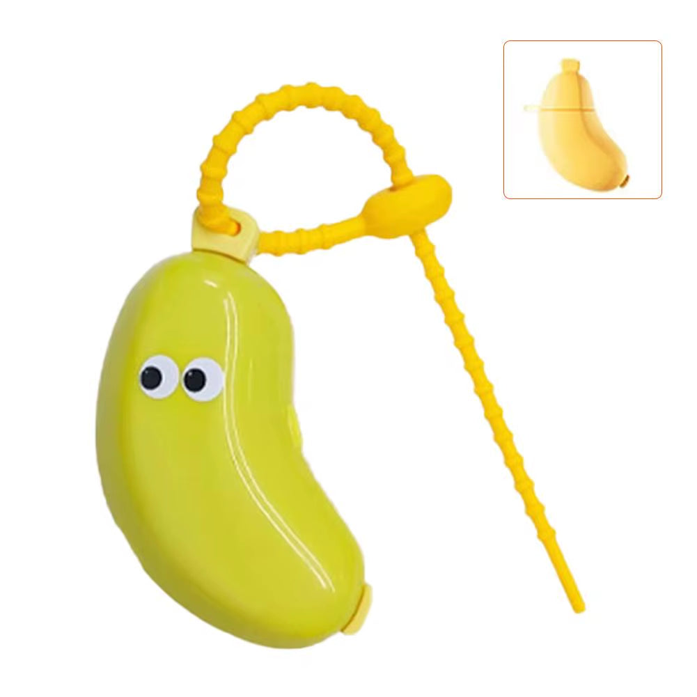 Portable Toothbrush Holder Must-Have Travel Toothbrush Protective Cap Cute Banana Hiking Camping Brush Cap Case ABS Dust Cap